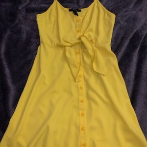 Flowy tied button down dress